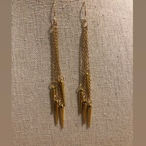 Elegant Gold Dangle Earrings